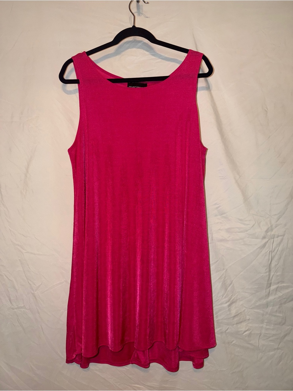 Arianne Bright Fuchsia Sleeveless Swing Tank